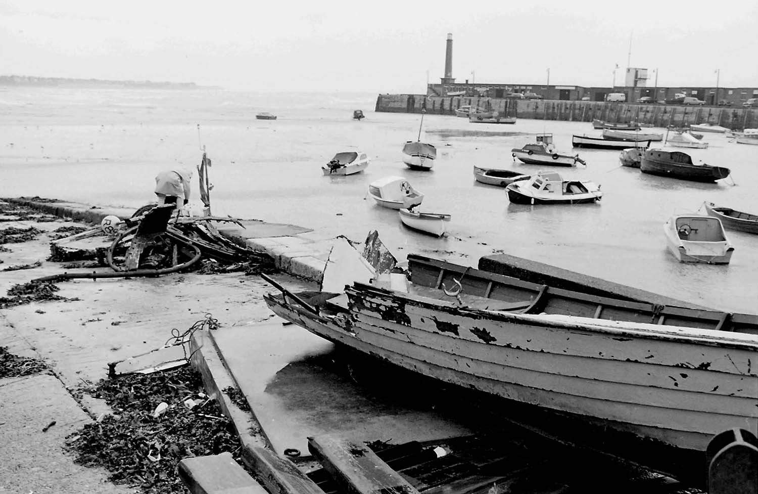 Harbour, Wrecked Boats  1977 
